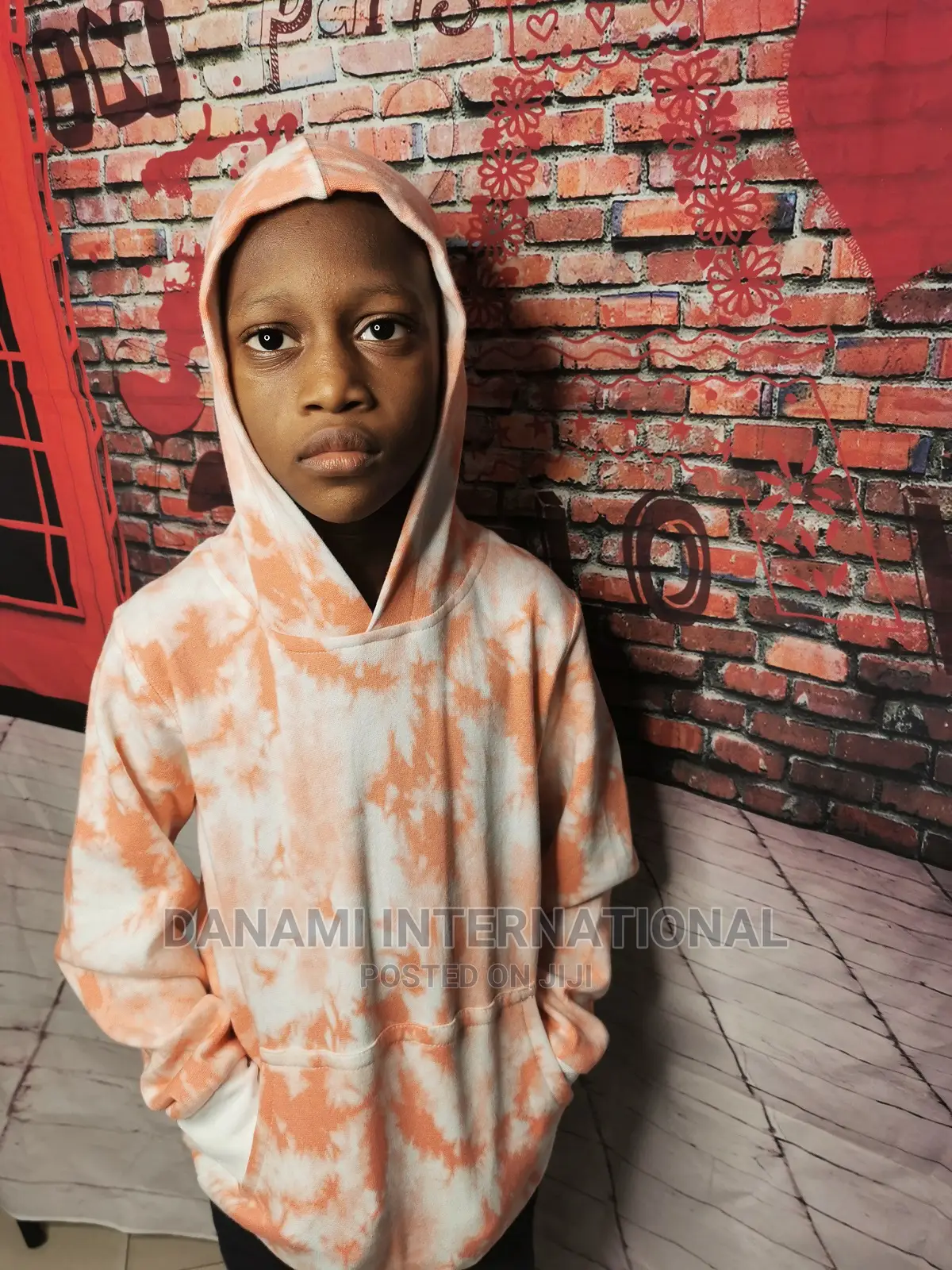 Tie Die Factory Printed Hoodie for Boys Girls