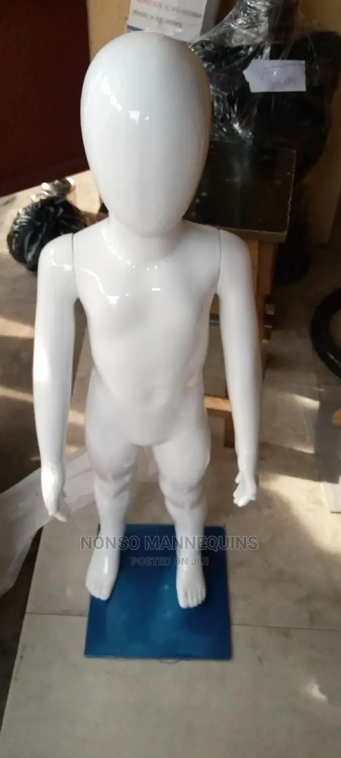 Age 0 To 3 Years Glossy White Unisex Kids Mannequins