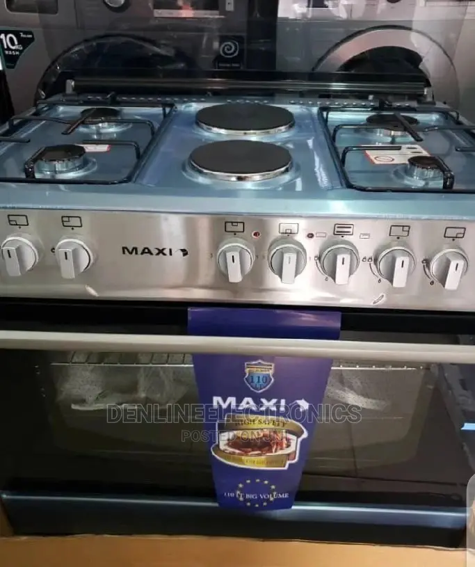 Maxi 4burners 2electric Oven Grill Gas Cooker