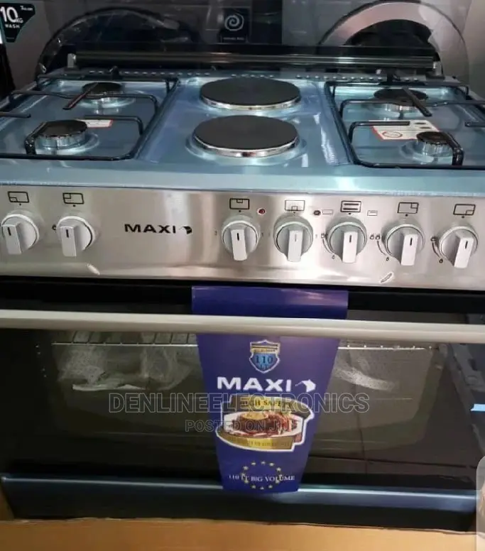 Maxi 4burners 2electric Oven Grill Gas Cooker
