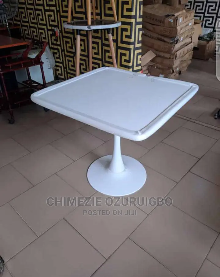80 by 80cm White Square Restaurant Table