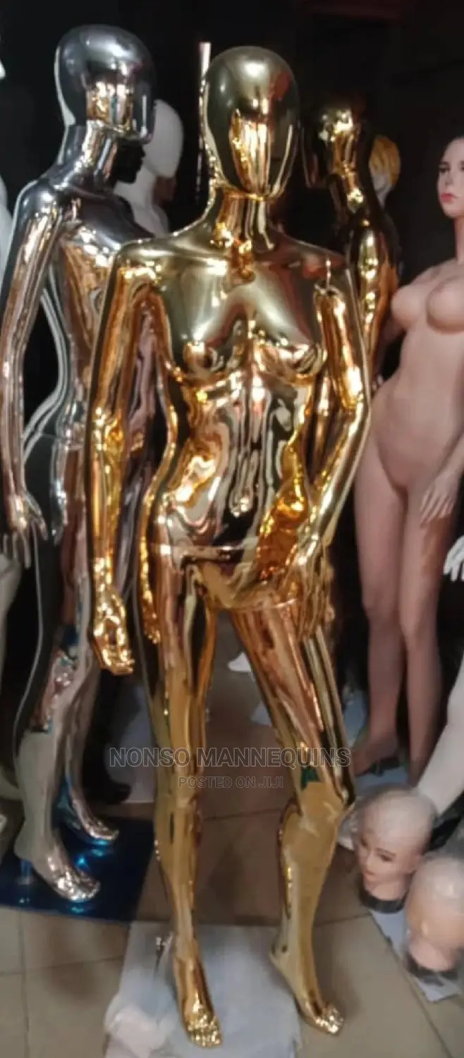 Gold Chrome Size 8 Full Body Mannequins