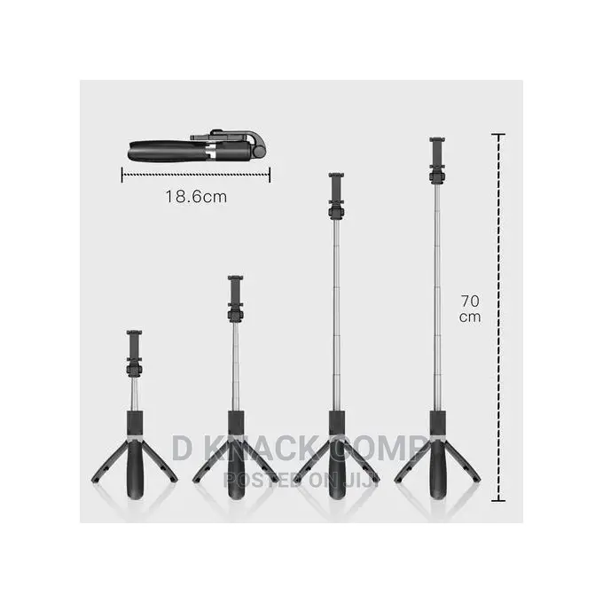 3in1 Wireless Bluetooth Selfie Stick Foldable With Remote