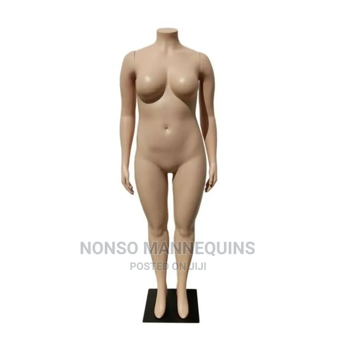 Plus Size Female Headless Plastic Mannequins