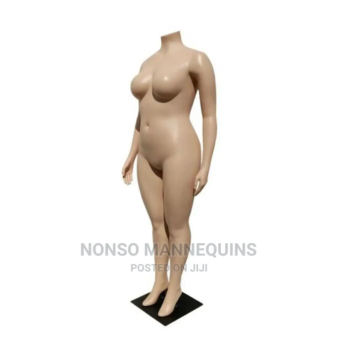 Plus Size Female Headless Plastic Mannequins