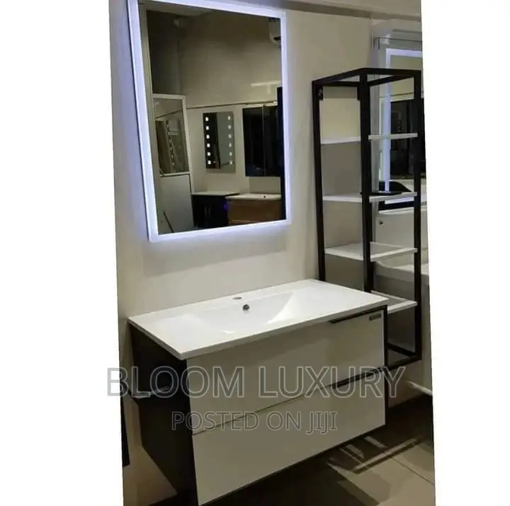 Cabinet, Shalve And LED Mirror