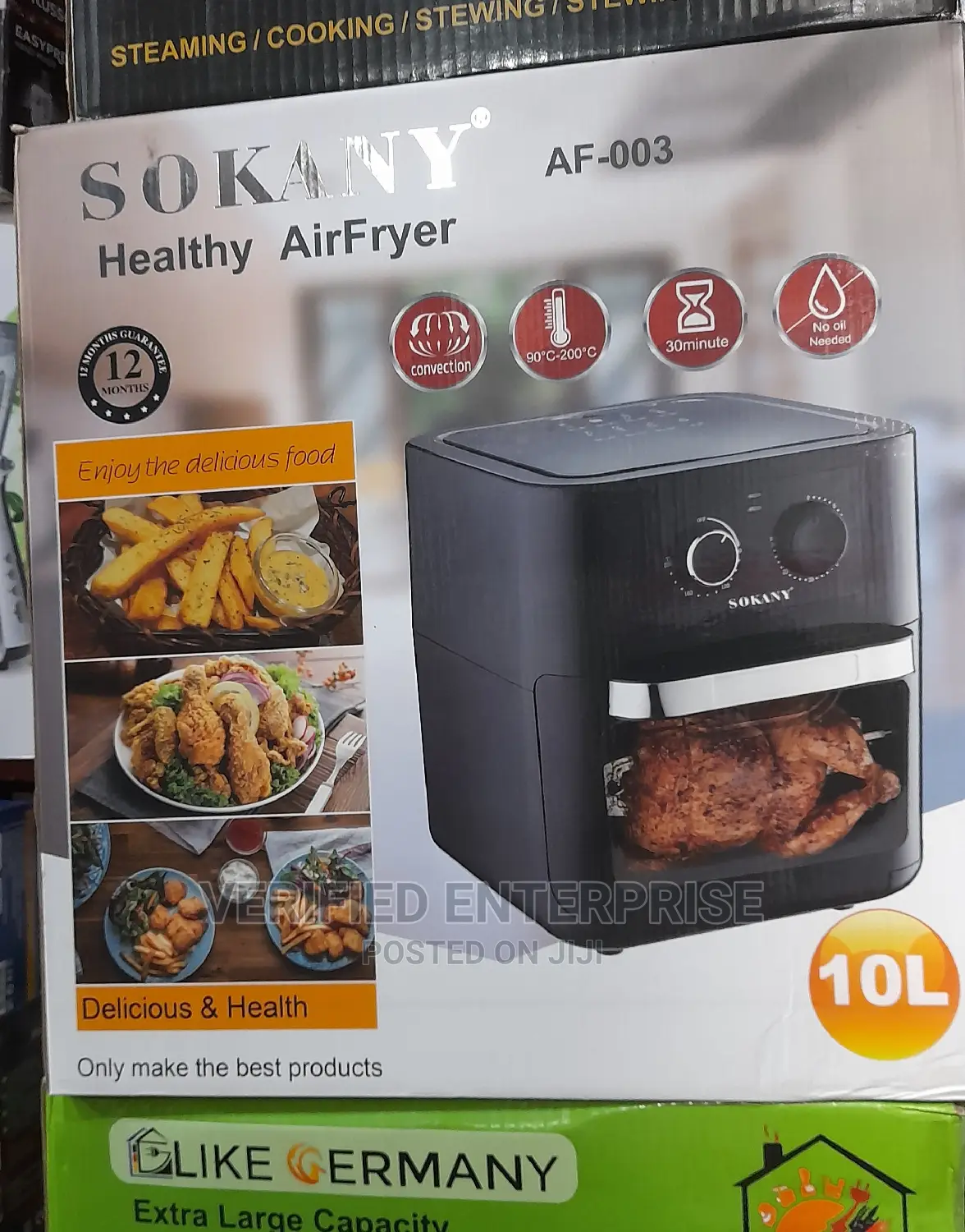 Sokany Healthy Air Fryer- 10L