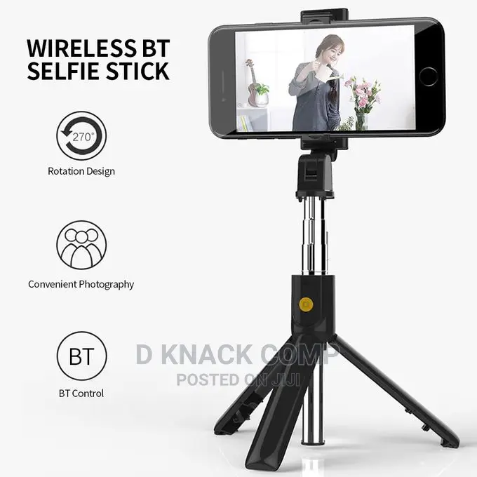 Selfie Stick Integrated Tripod Bt 4.0 Wireless Selfie Stick