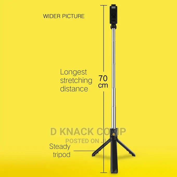 Selfie Stick Integrated Tripod Bt 4.0 Wireless Selfie Stick