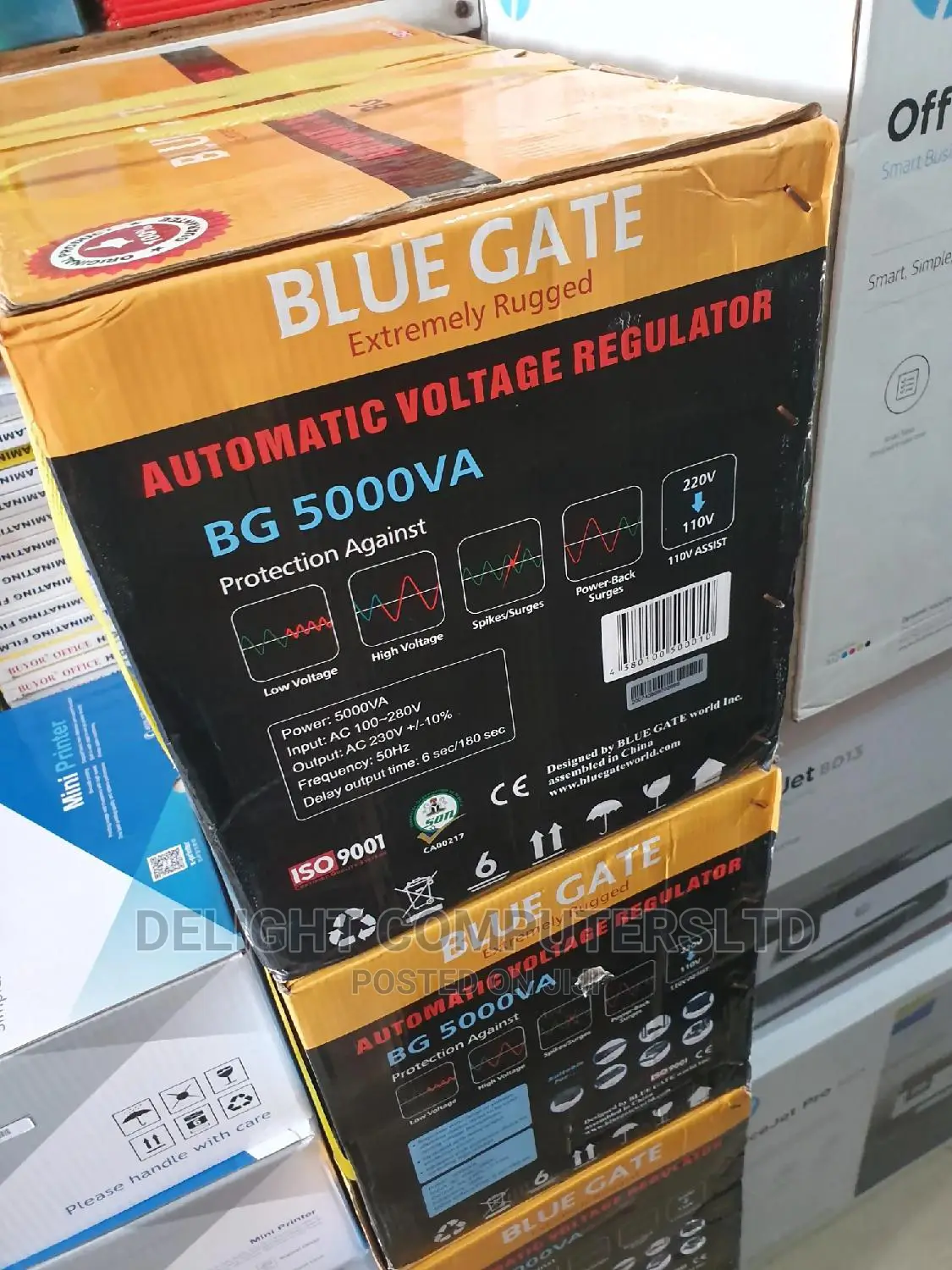 BLUE GATE Stabilizer - 5000KVA - Black