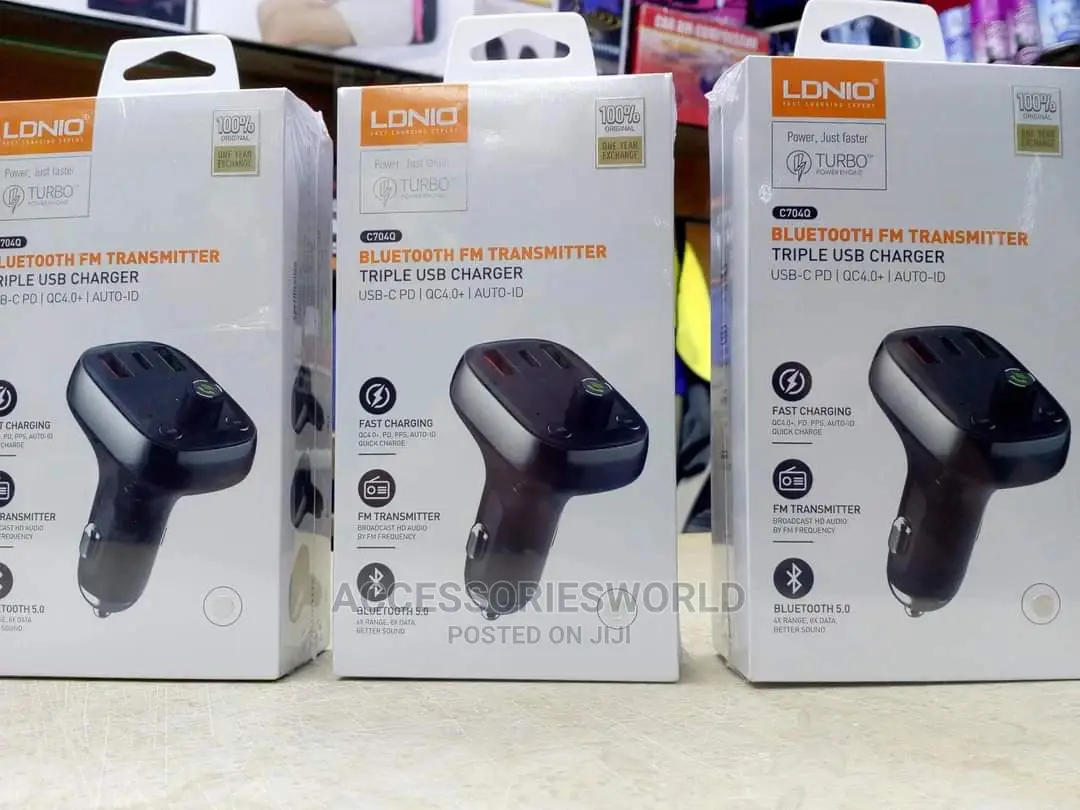 Ldnio C704q Bluetooth Fm Transmitter / Usb-C/Qc/ Pd