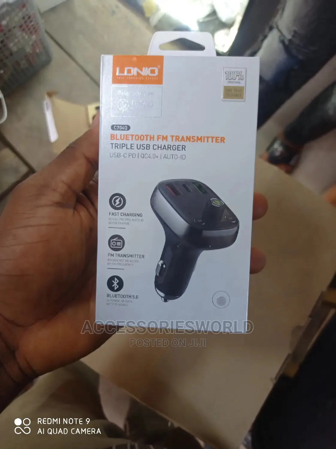 Ldnio C704q Bluetooth Fm Transmitter / Usb-C/Qc/ Pd