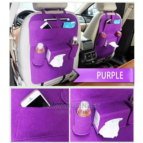 1 Piece Car Backseat Organizer - Purple