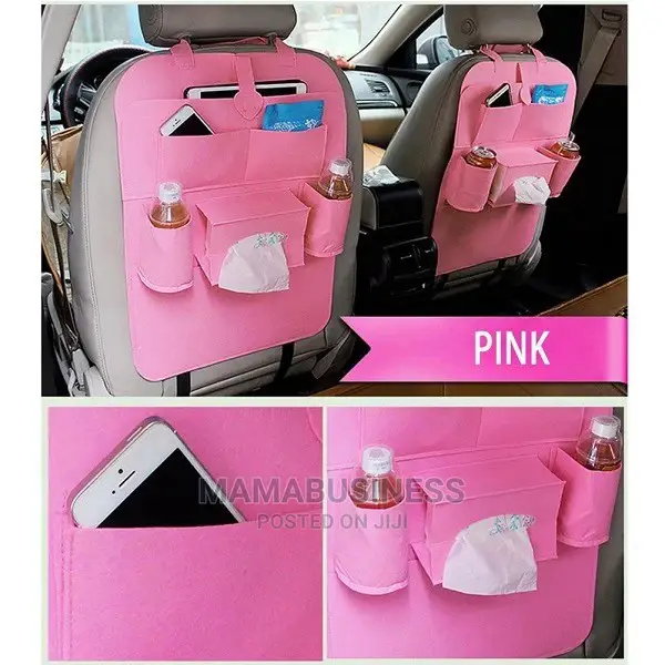 2 Piece Car Backseat Organizer - Pink