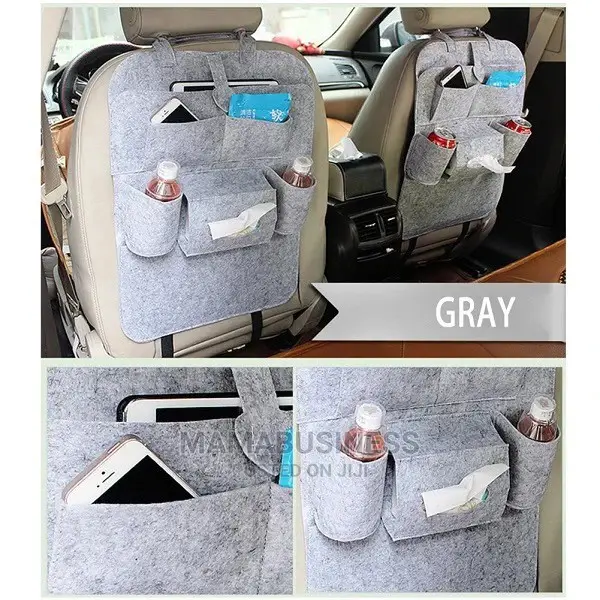 1 Piece Car Backseat Organizer - Light Grey