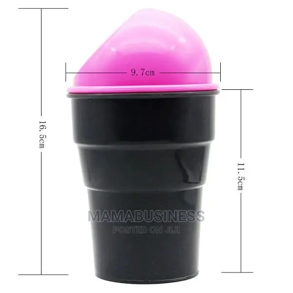 Mini Car Trash Can Organizer Garbage Holder - Pink