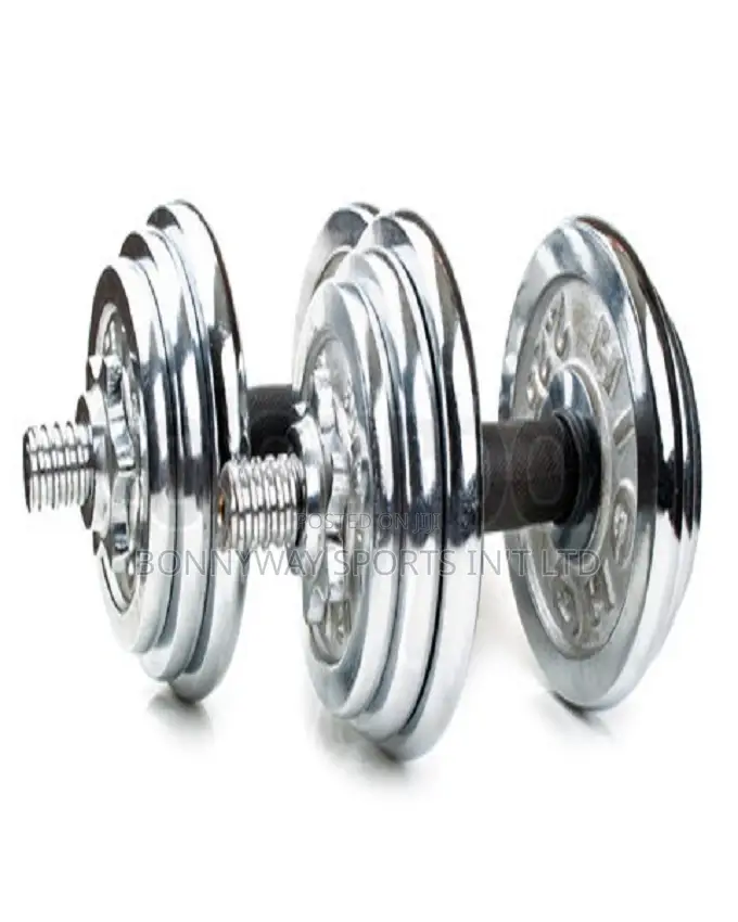 10kg Adjustable Chrome Dumbells