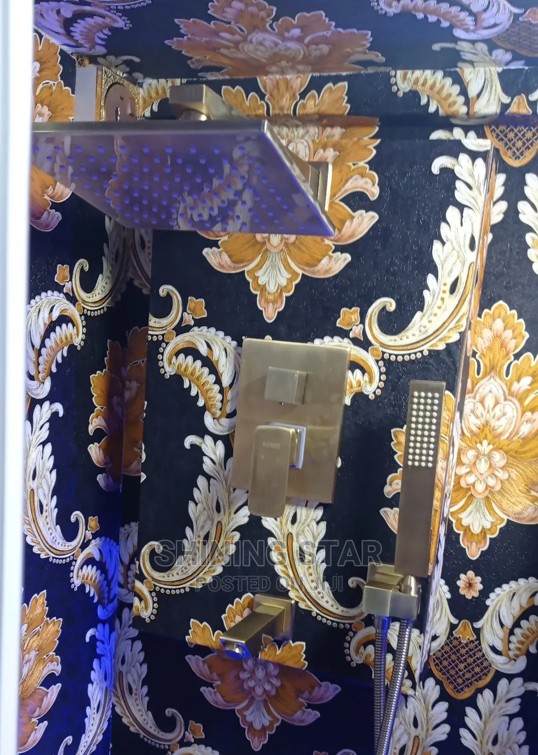 Five Ways Gold Conduit Shower