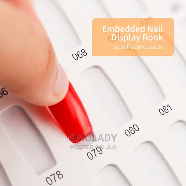 1 PCS 120 Colors Nail Tips Display Book