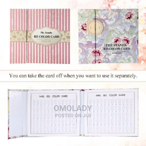 1 PCS 120 Colors Nail Tips Display Book