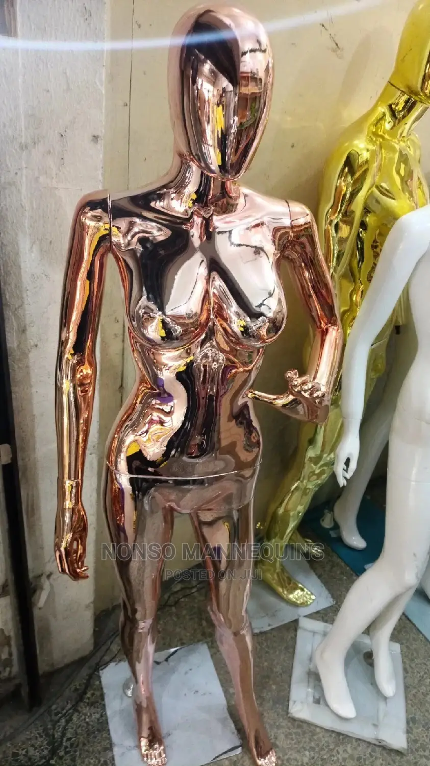 Size 8 Rose Gold Female Faceless Mannequins