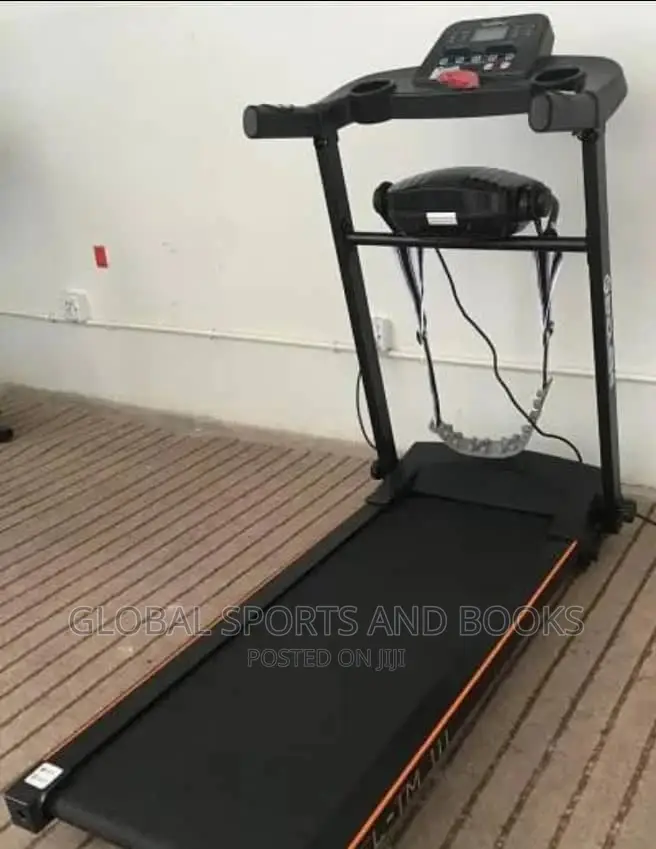 2 Hp Spi2 Treadmill With Dumbbell,Safety Key And Mp3 Player