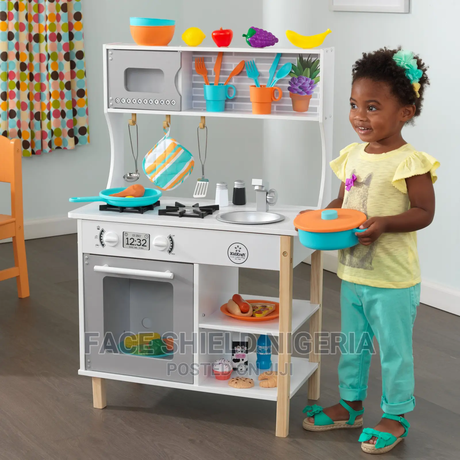 Kidkraft All Time Wooden Play Kitchen With 38 Piece Accessor