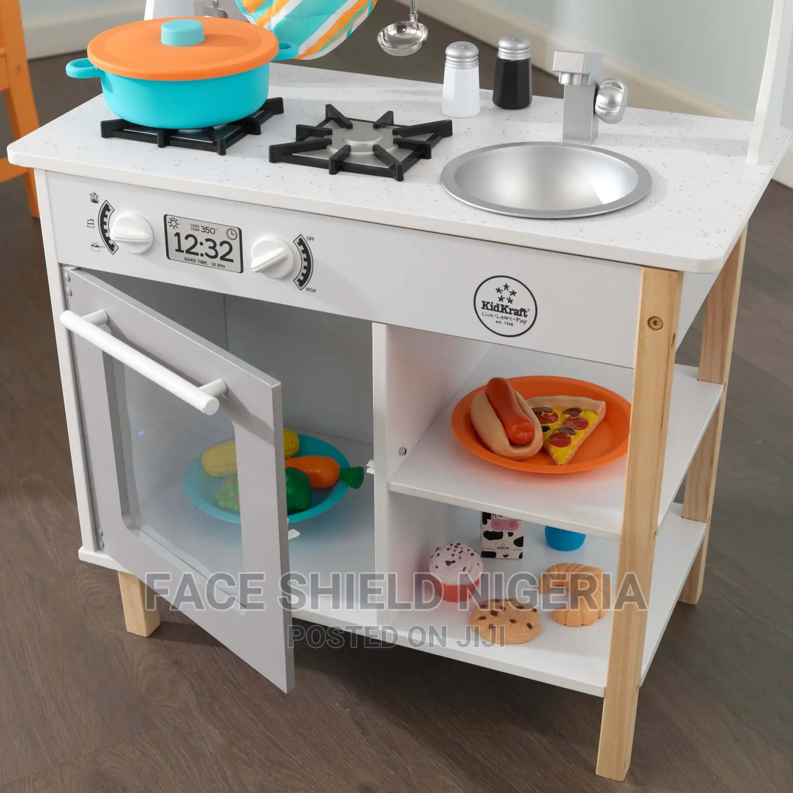Kidkraft All Time Wooden Play Kitchen With 38 Piece Accessor
