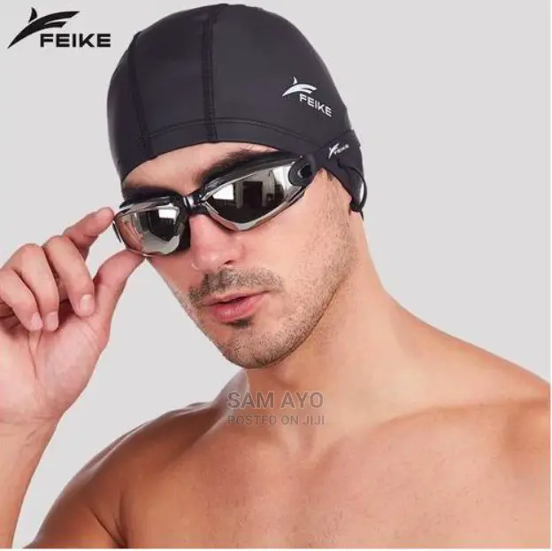 Swimming Gear - Goggle + Cap +Nose Clip+ Ear Plugs