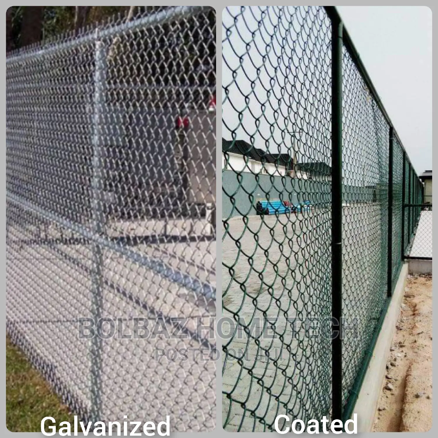 Chainlink Fence-Wire; Galvanized and Coated