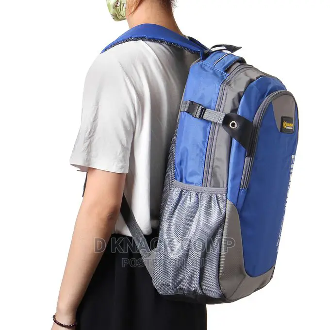 School Travel Backpack Bag Waterproof - Blue