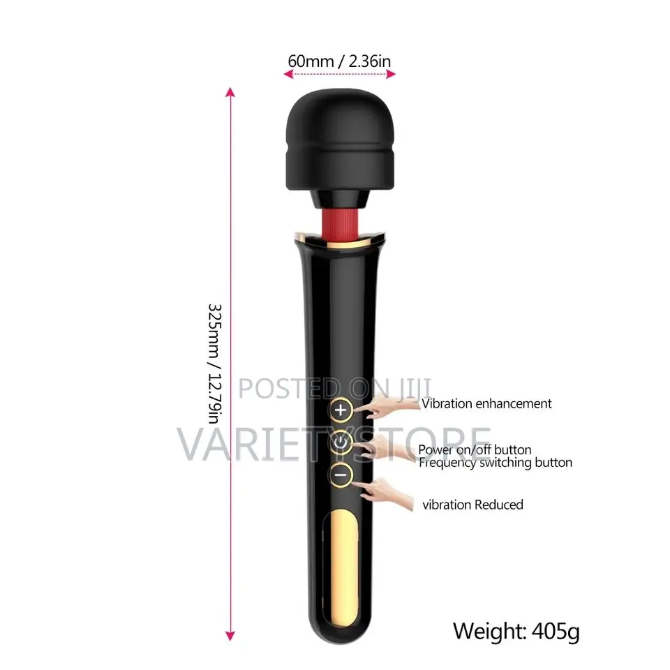 Rechargeable 10 Modes Huge Magic Wand Vibrator