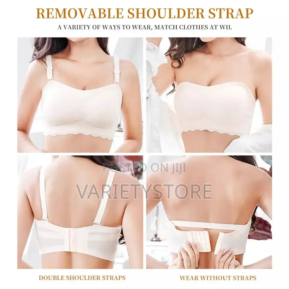 Plus Size Strapless Non-Slip Push Up Wirefree Bra Tube