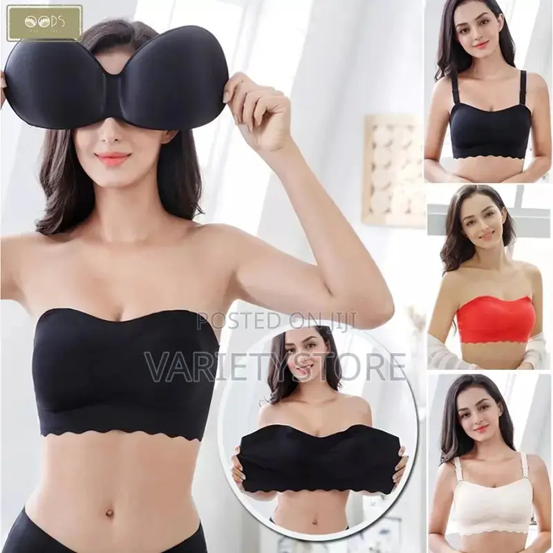 Plus Size Strapless Non-Slip Push Up Wirefree Bra Tube