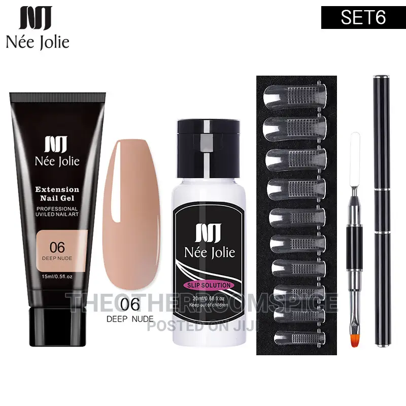 Polygel Kit Manicure Nail Design Monomer Brush