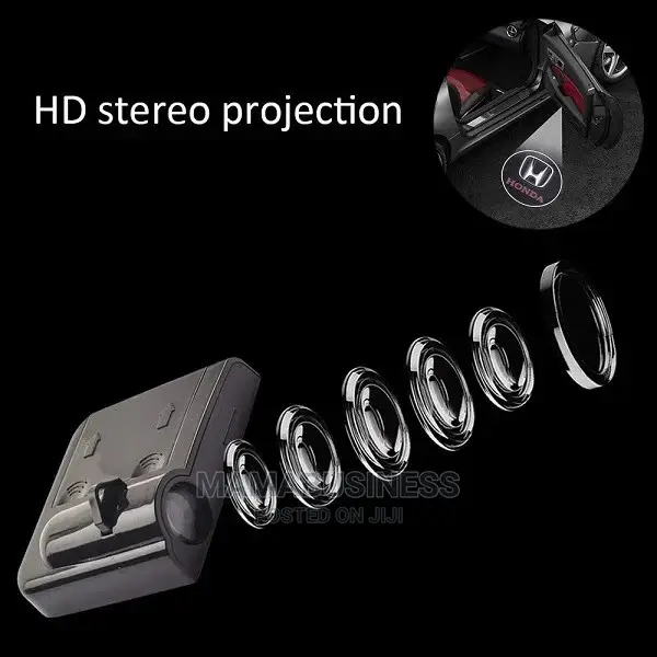 2 PCS Wireless Car Door Led Laser Projector Honda Logo Light