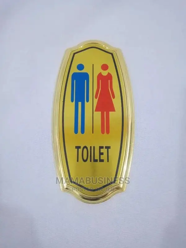 Unisex Door Signage Toilet Sign