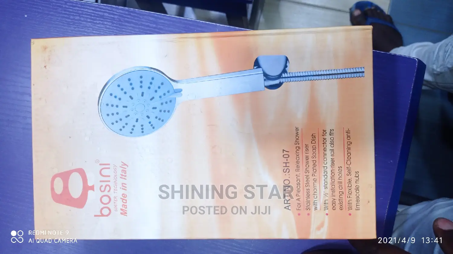 Boosni Hand Held Shower With Cable