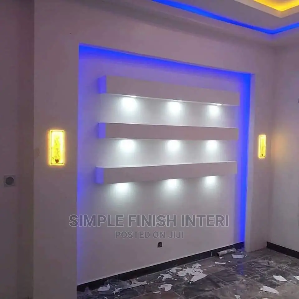 Pop Ceiling Tv Wall Unit Interior Design