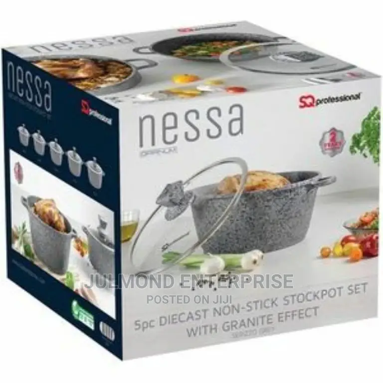 Sq Professional Nessa Granum Die-Cast Aluminium Stockpot Set
