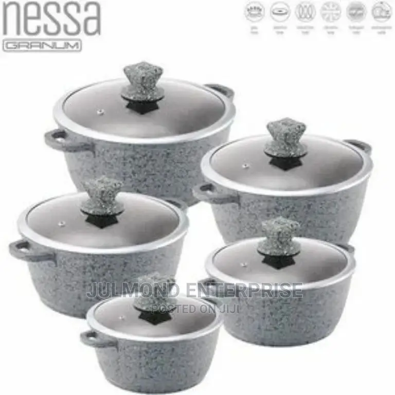 Sq Professional Nessa Granum Die-Cast Aluminium Stockpot Set