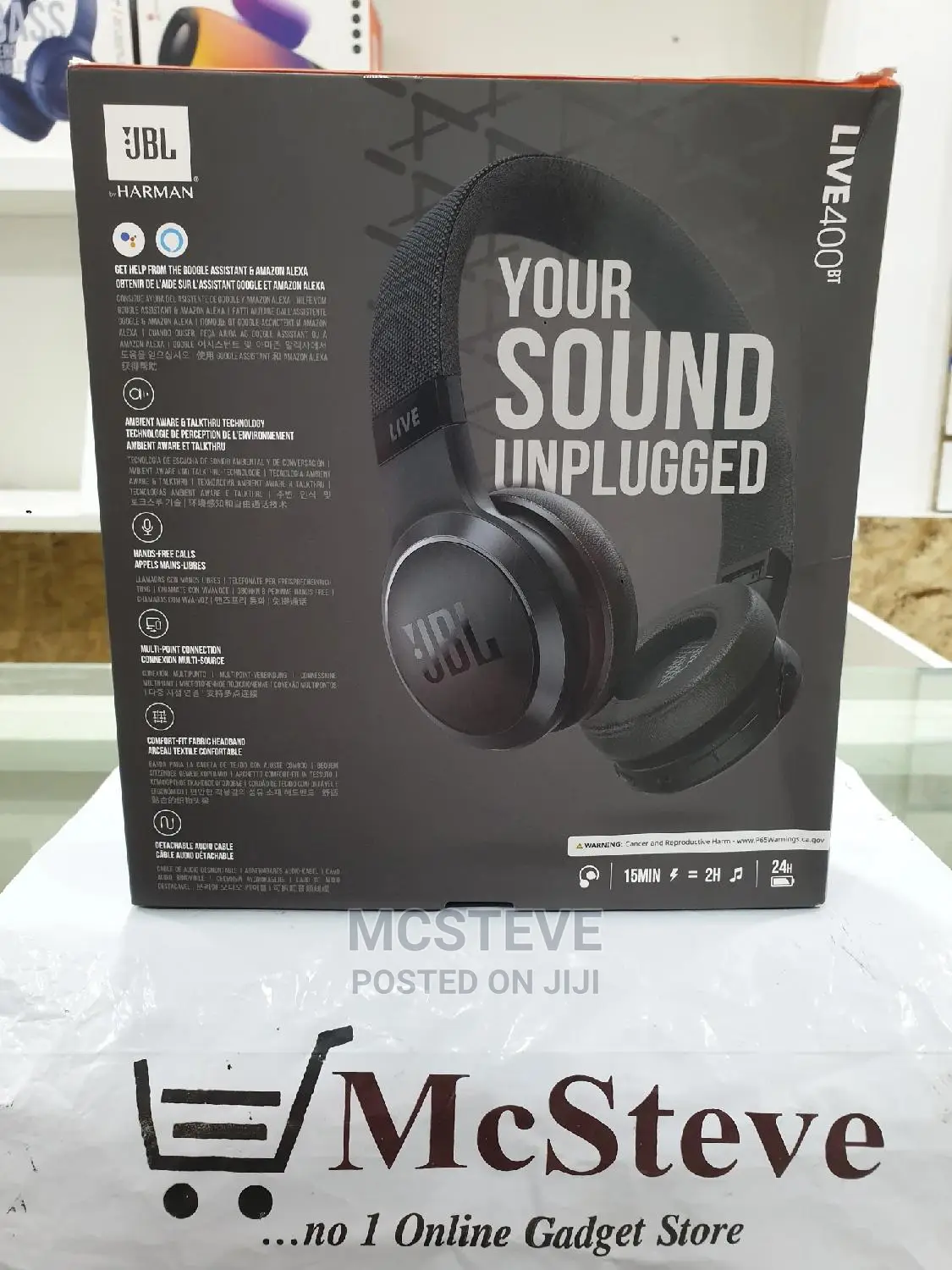 JBL Live 400BT Wireless Headphones 100% Original