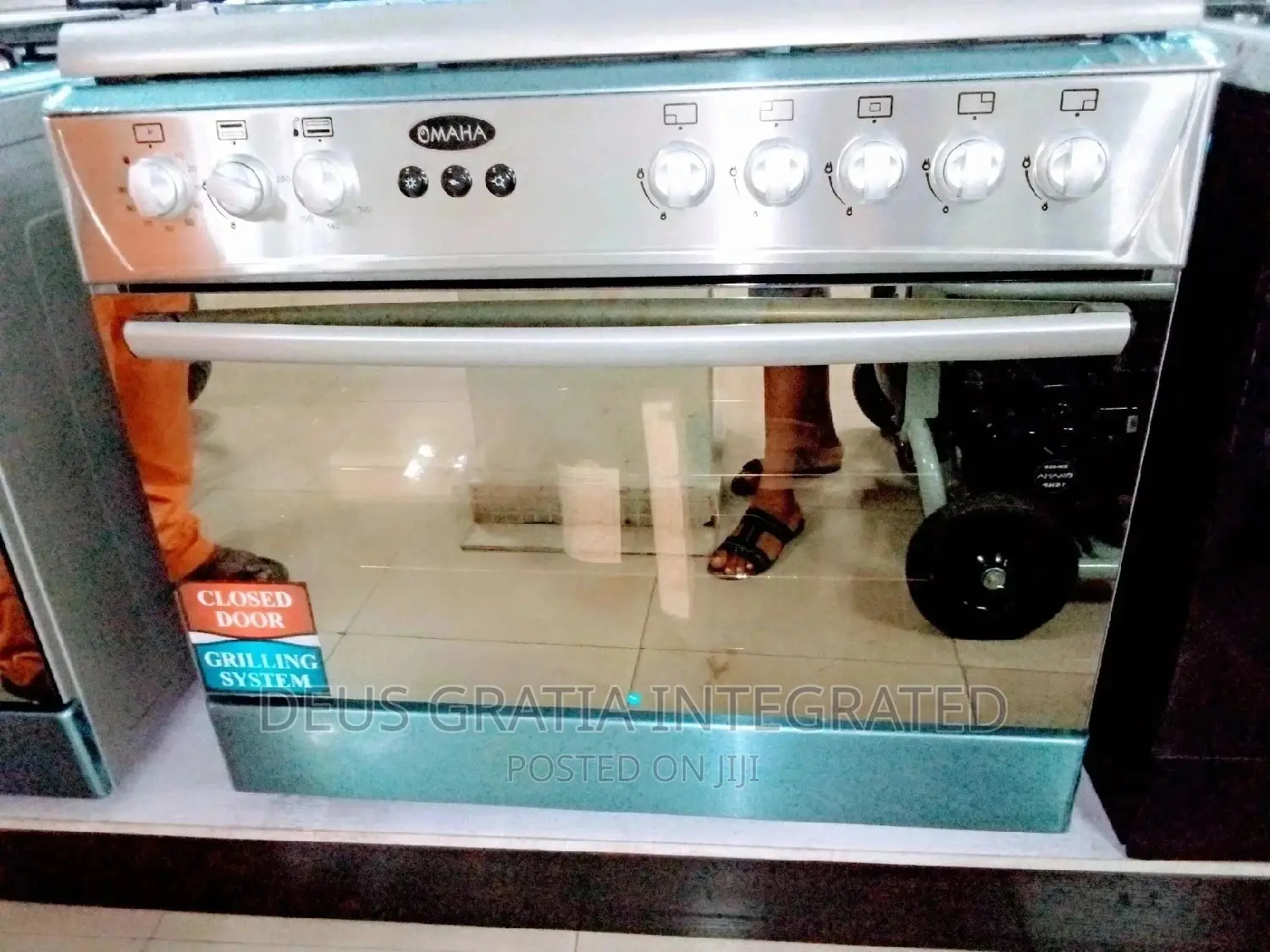 Omaha 5 Gas Burners 100 X 60 Gas Oven Stainless