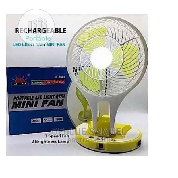 Mini Ledlight Rechargeable Fan