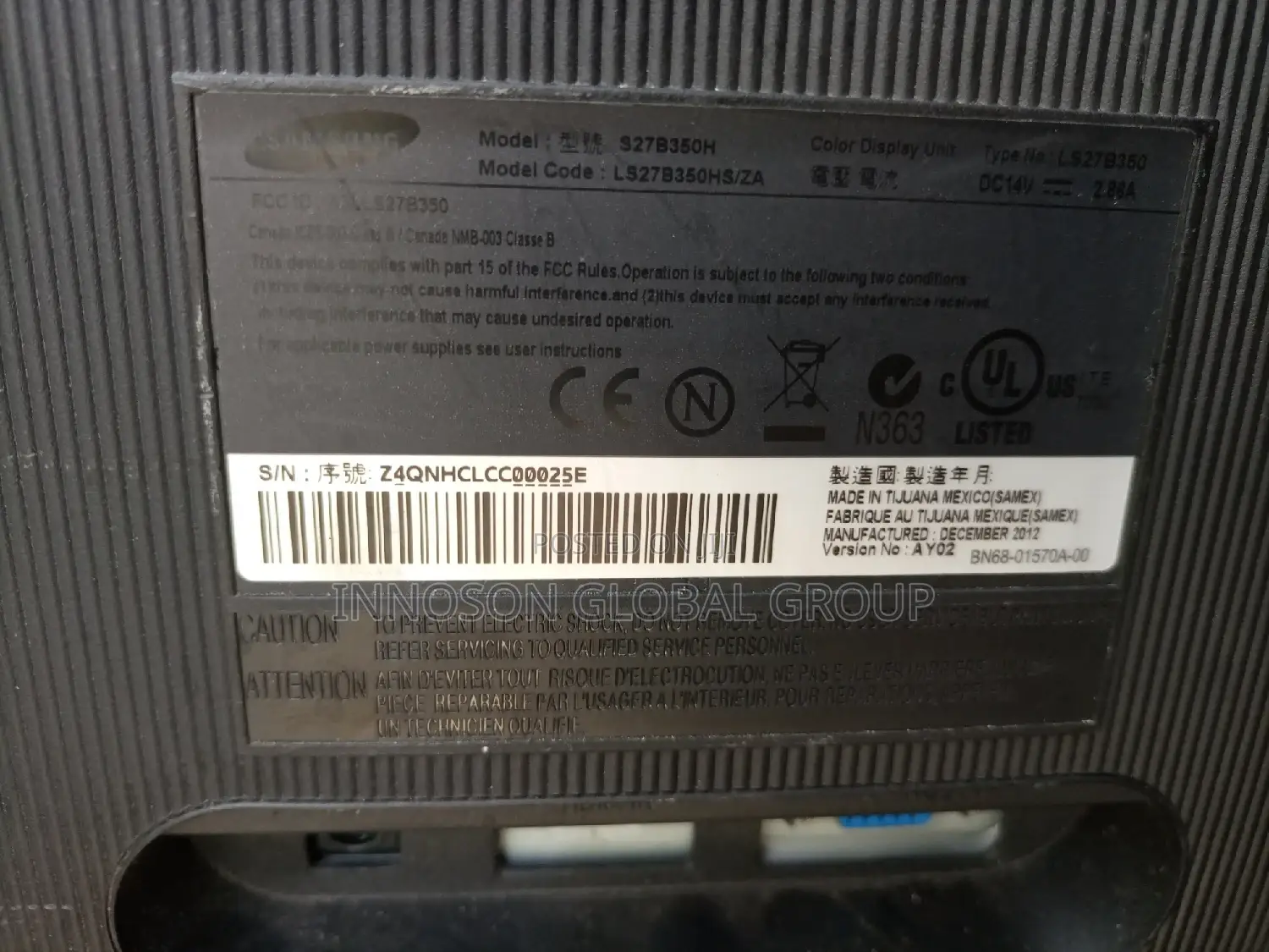 27 Inches Hdmi Samsung Monitor
