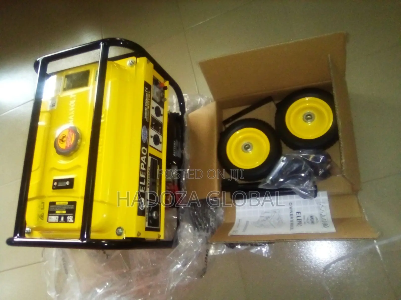 Elepaq Sv7800 5.0kva Automatic Generator With Tyres, Key