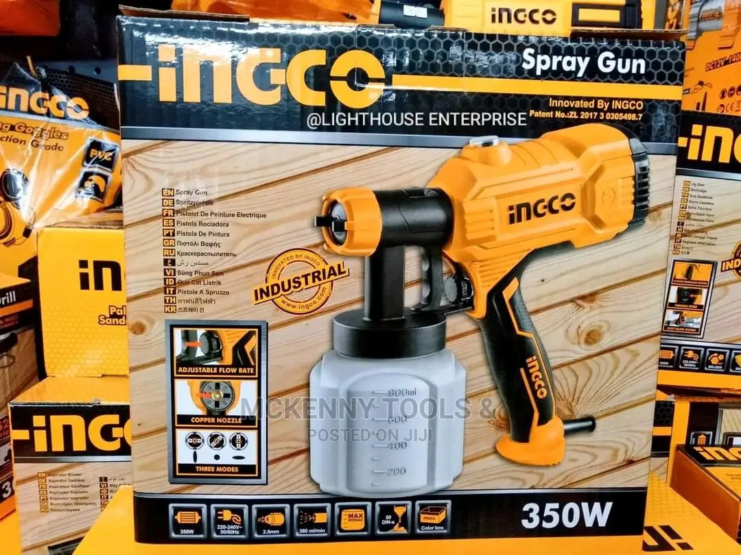 Ingco SPG3508 450W HVLP Electric Spray Paint Gun Total Power