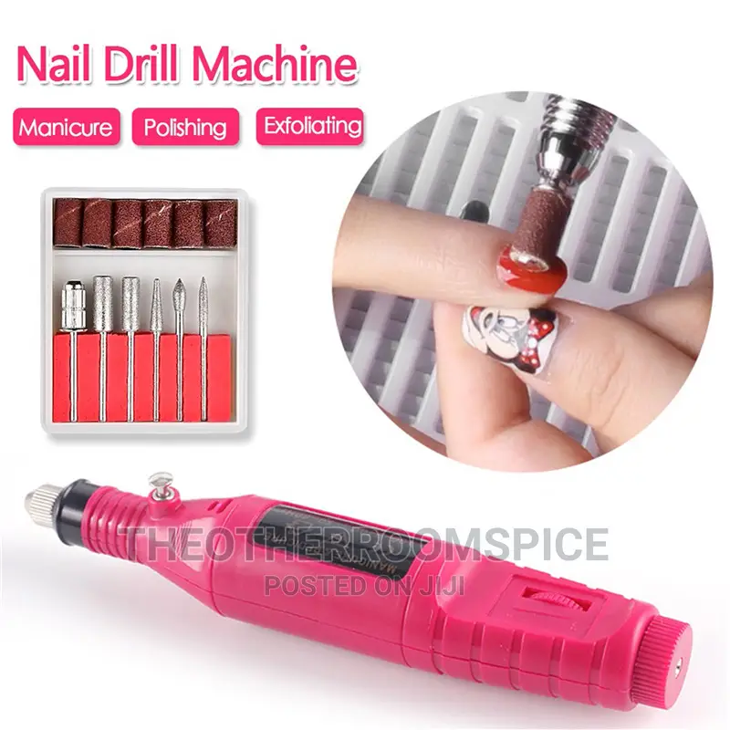 Usb Electric Acrylic Nail Drill With Bits File Polygel Brush