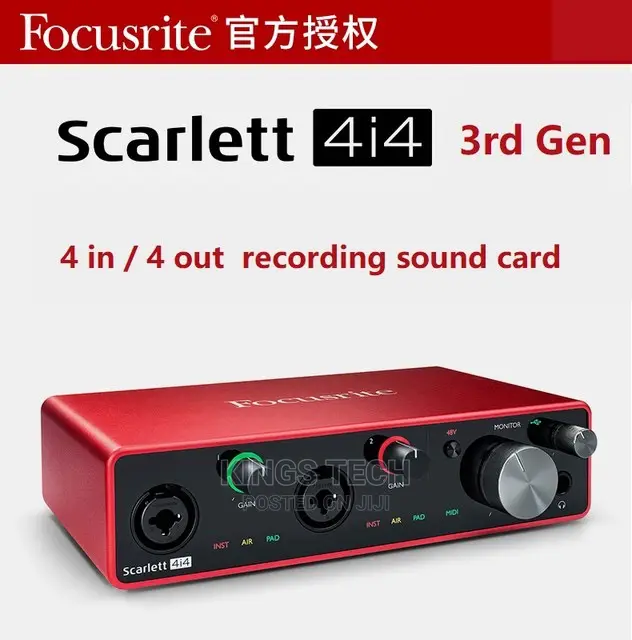 Scarlet Focusrite 4i4 3rd Generation Soundcard