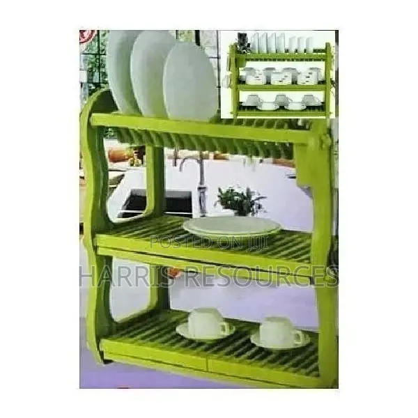 Happy Home 3 Layer Durable Plastic Dish Rack